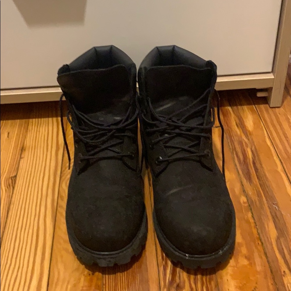 Black Timberland boots